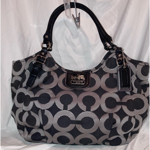 Coach Op Art Handbag 18639 - Picture 1 of 14